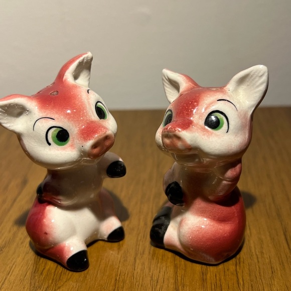 Vintage pig  Salt & Pepper Shaker Set Japan  Perfect Charming Collection - Picture 6 of 6
